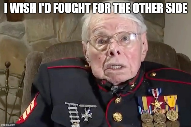 Happy July 4th | I WISH I'D FOUGHT FOR THE OTHER SIDE | made w/ Imgflip meme maker