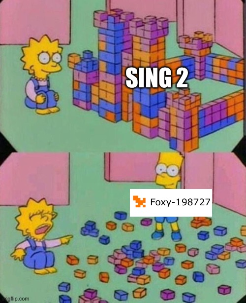 Lisa Block Tower | SING 2 | image tagged in lisa block tower | made w/ Imgflip meme maker
