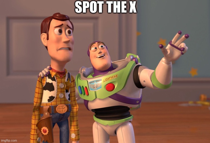 X, X Everywhere Meme | SPOT THE X X | image tagged in memes,x x everywhere | made w/ Imgflip meme maker