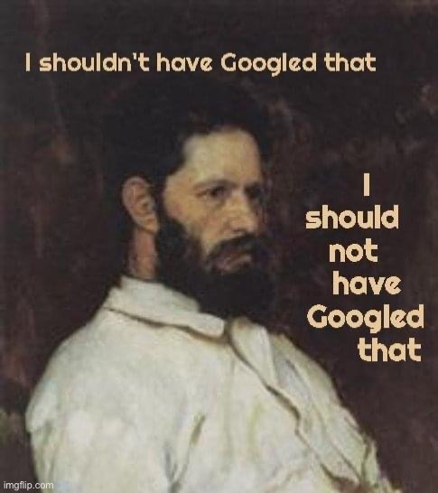 I shouldn’t have Googled that | image tagged in i shouldn t have googled that | made w/ Imgflip meme maker