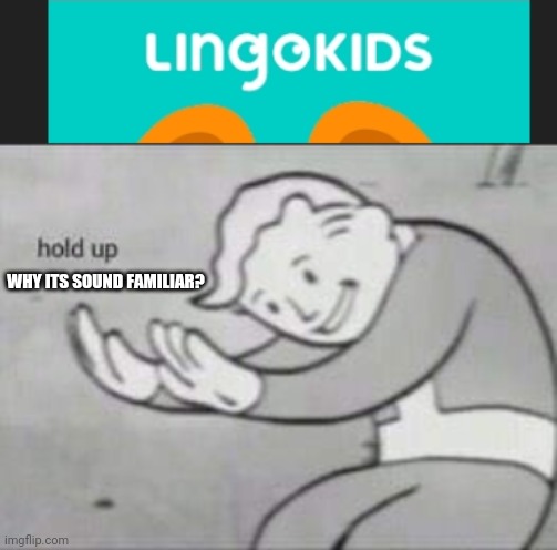 Duo-lingo-kids | WHY ITS SOUND FAMILIAR? | image tagged in fallout hold up,memes,fun,funny memes,funny | made w/ Imgflip meme maker