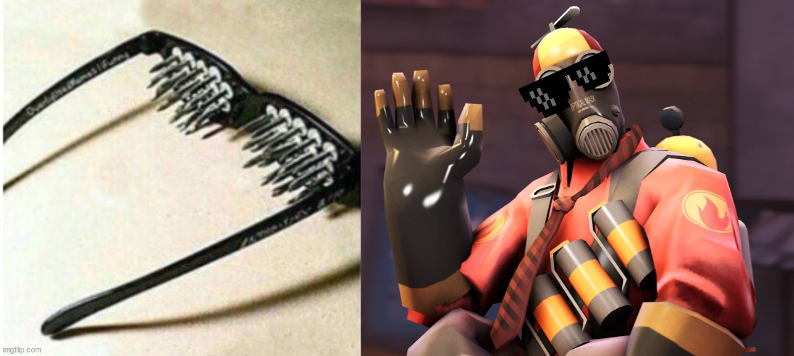 unsee pyro | image tagged in unsee,unsee glasses,pyro,tf2,memes,funny | made w/ Imgflip meme maker