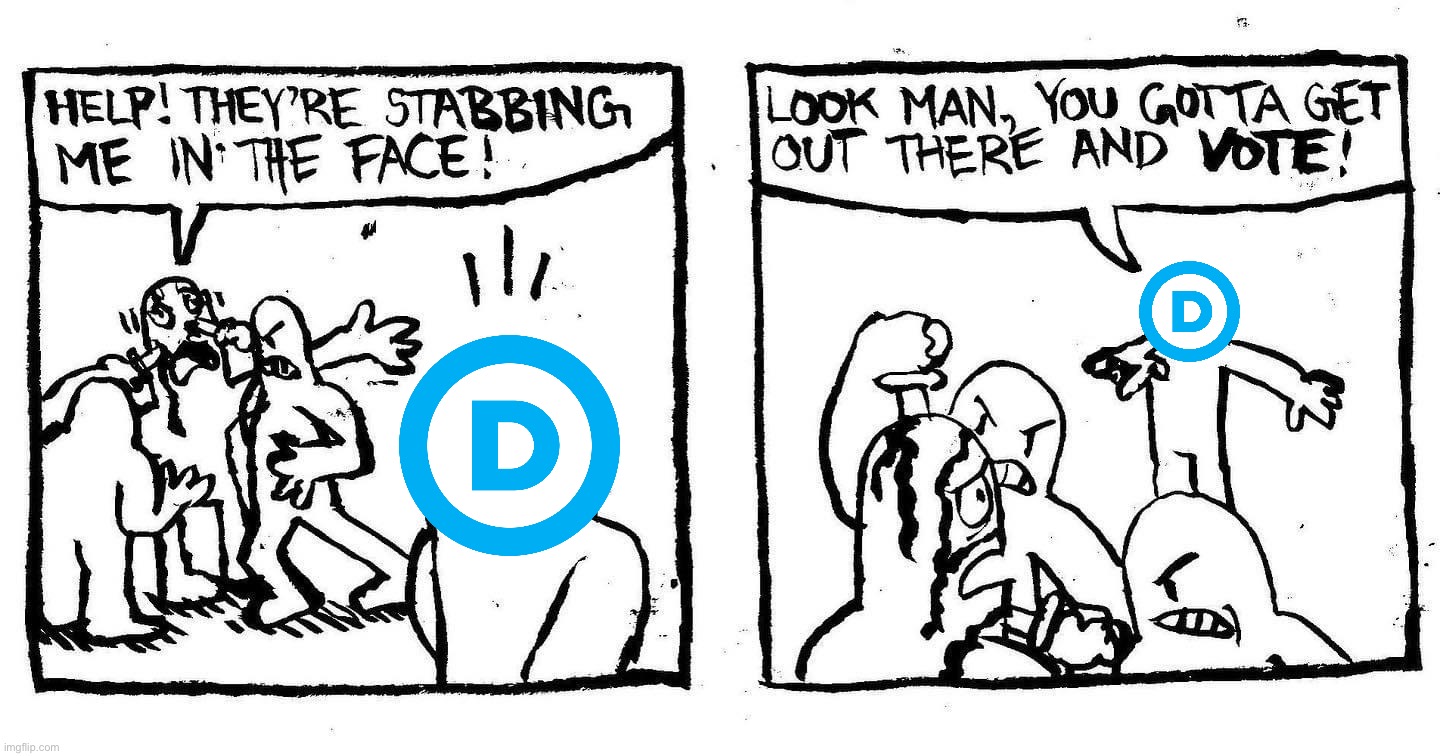 High Quality DNC get out there and vote Blank Meme Template