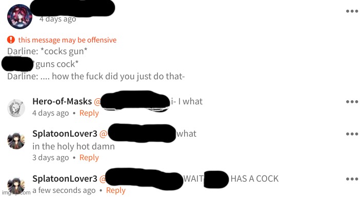 [redacted]  is female btw | made w/ Imgflip meme maker