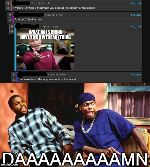 Daily Upload Schedule | Day Thirty-One: OOF! | DAAAAAAAAAMN | image tagged in memes,ice cube damn,insult,comment section | made w/ Imgflip meme maker