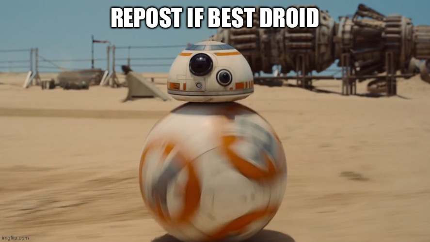 bb8 | REPOST IF BEST DROID | image tagged in bb8 | made w/ Imgflip meme maker