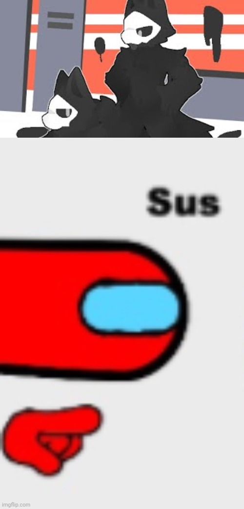 Sus image | image tagged in among us sus zoomed,puro,changed | made w/ Imgflip meme maker