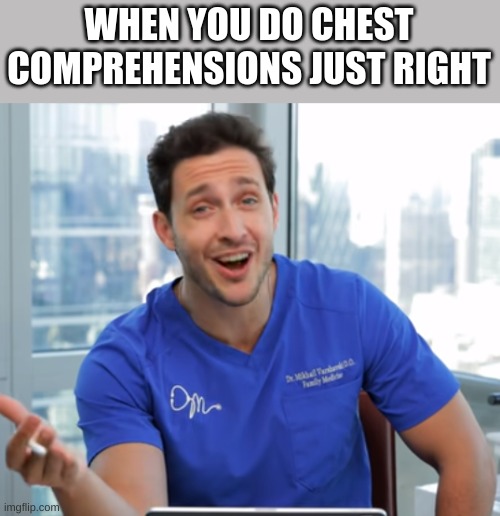 Laughing Mike | WHEN YOU DO CHEST COMPREHENSIONS JUST RIGHT | image tagged in laughing mike | made w/ Imgflip meme maker