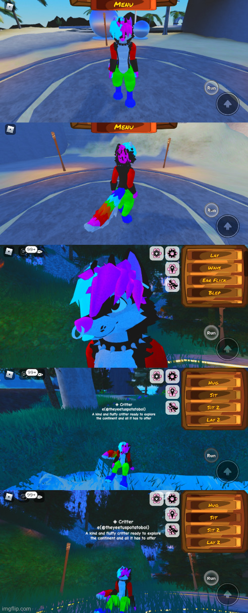 so I was making a sparkledog in Furana ironically but it turns out I really like this design, thoughts? (No name yet) | image tagged in sparkledog,furana,roblox | made w/ Imgflip meme maker