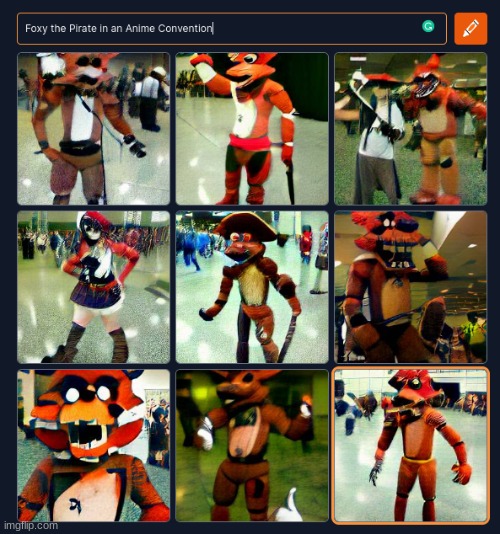 Foxy the Pirate in an Anime Convention | made w/ Imgflip meme maker