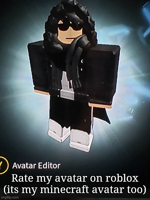 Rate my avatar on roblox (its my minecraft avatar too) | image tagged in roblox | made w/ Imgflip meme maker