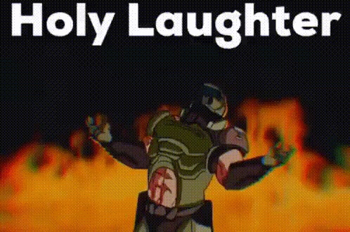Holy laughter Blank Meme Template