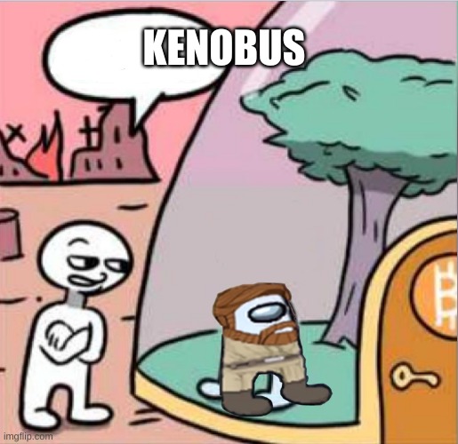 amogus template | KENOBUS | image tagged in amogus template | made w/ Imgflip meme maker