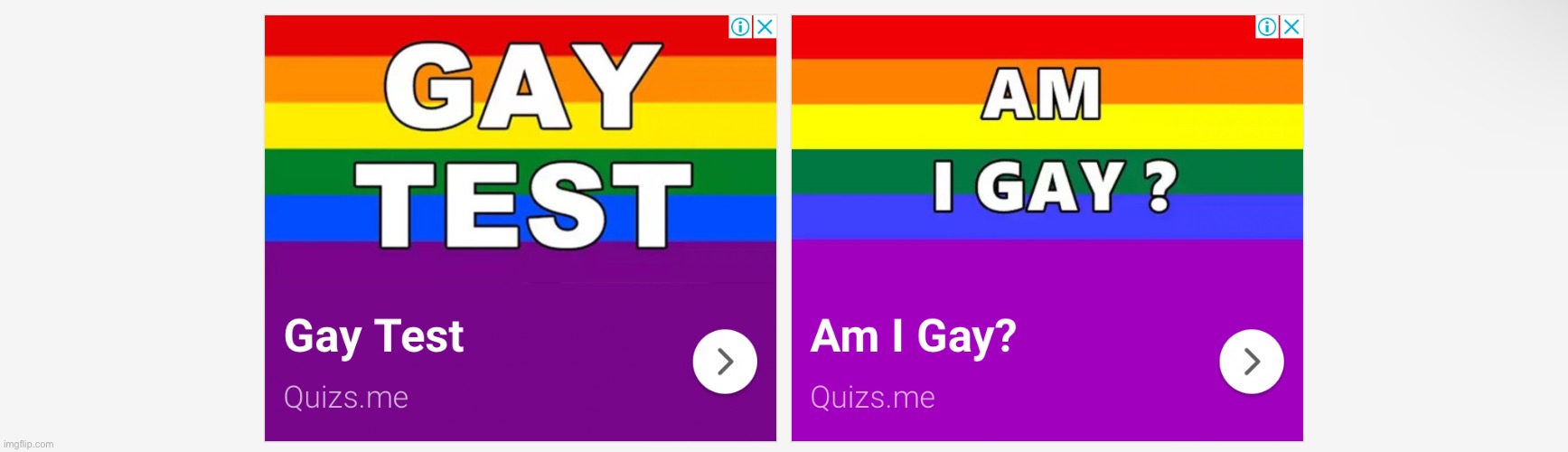 Even though im bisexual, my device sends me ads asking if im gay. | image tagged in bruh | made w/ Imgflip meme maker