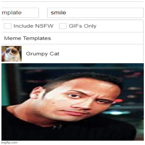 The rock sus Meme Generator - Imgflip