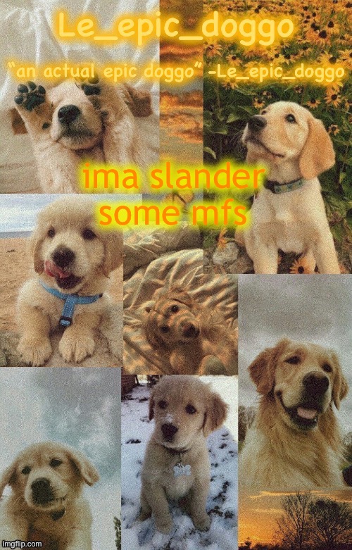 Doggo temp by doggo. Wait what that’s confusing | ima slander some mfs | image tagged in doggo temp by doggo wait what that s confusing | made w/ Imgflip meme maker
