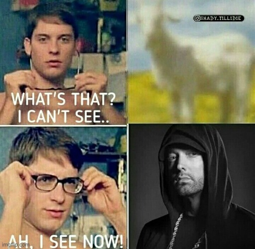 Eminem is the GOAT | image tagged in rap,eminem | made w/ Imgflip meme maker