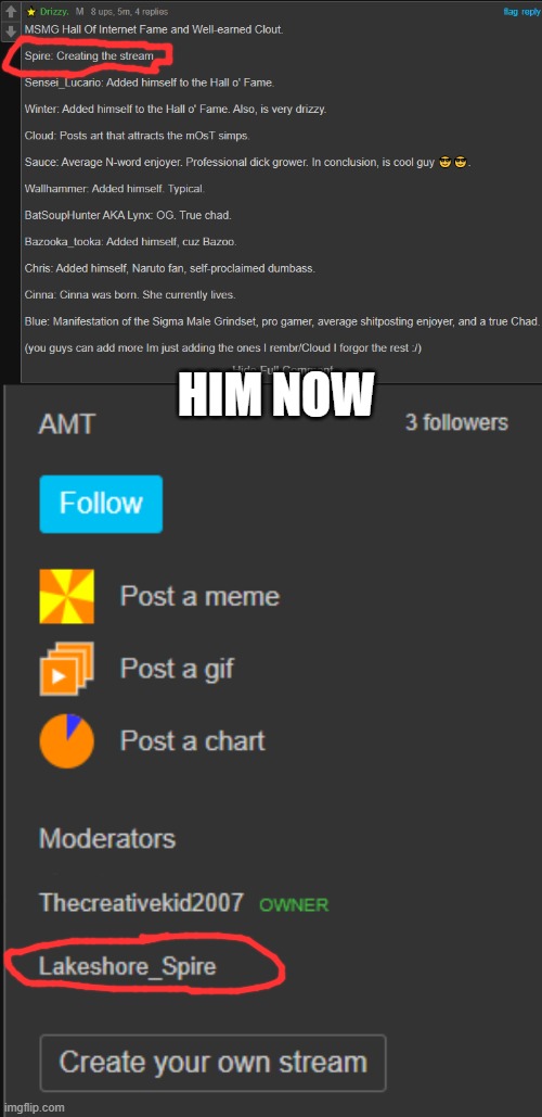 HIM NOW | made w/ Imgflip meme maker