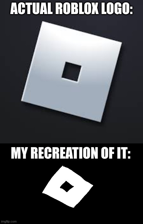 context: roblox made the hole in their logo bigger this year : r/memes