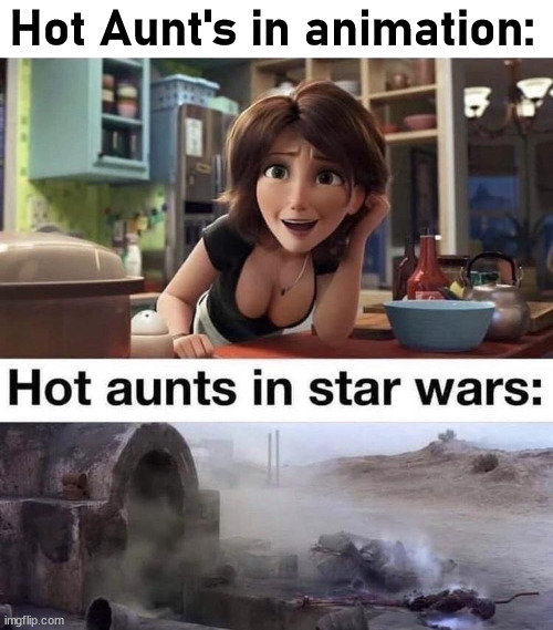 Hot Aunt's in animation: | image tagged in dark humor | made w/ Imgflip meme maker