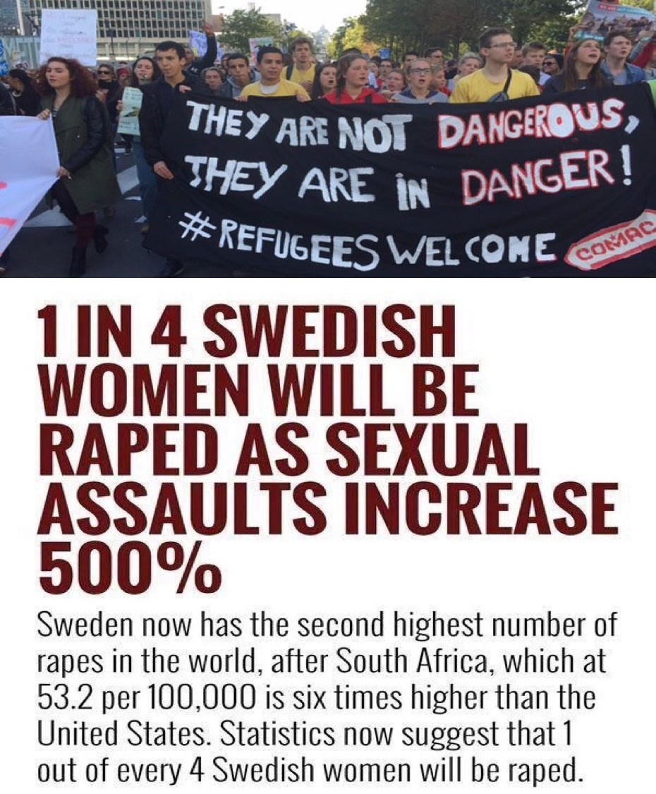 RAPEFUGEES IN SWEDISTAN Blank Meme Template