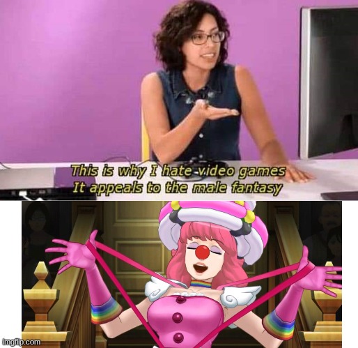 i want to whoopee in her cushions mmmmm | image tagged in this is why i hate video games,clussy,geiru toneido,phoenix wright,ace attorney | made w/ Imgflip meme maker