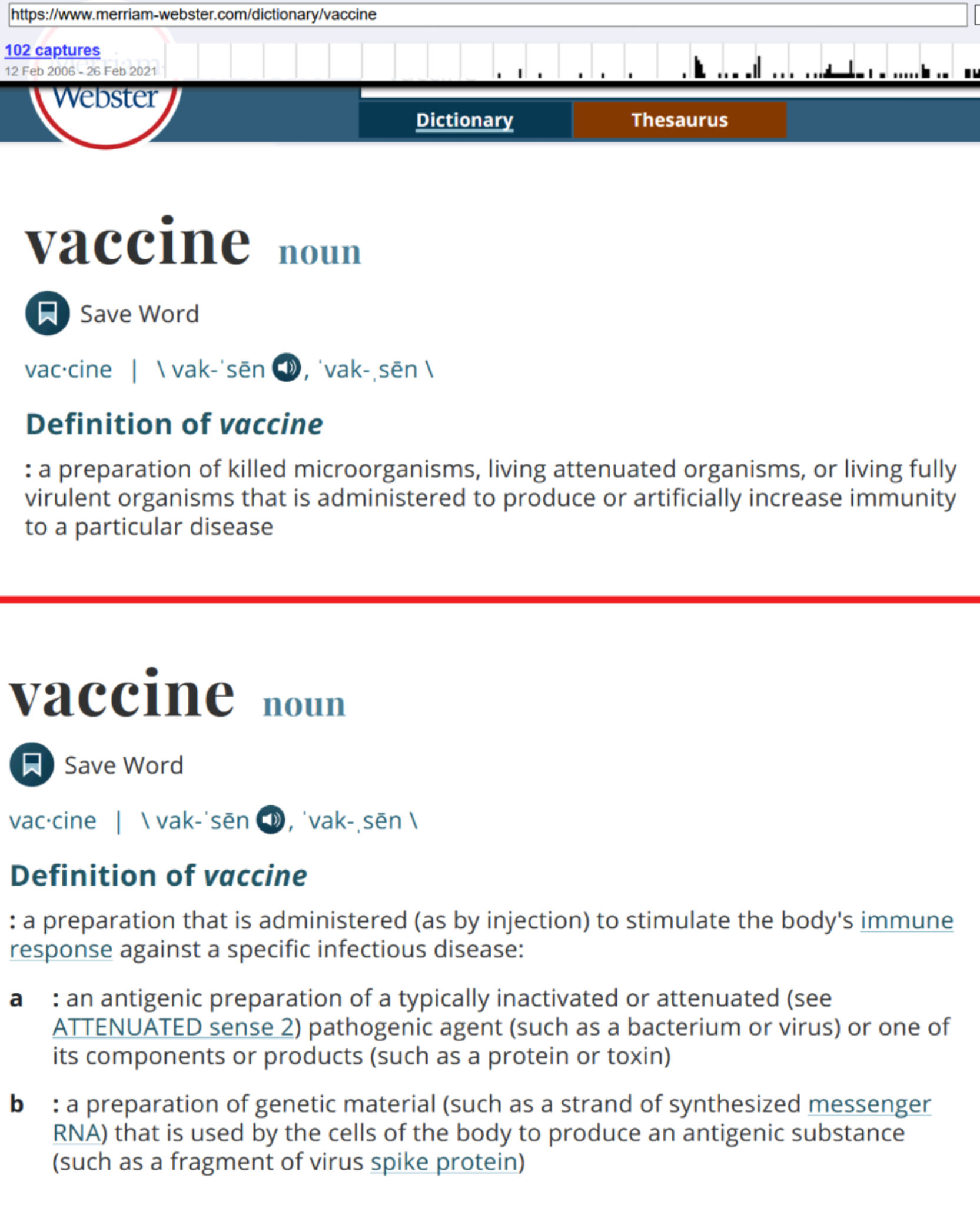 Vaccine definition change Blank Meme Template