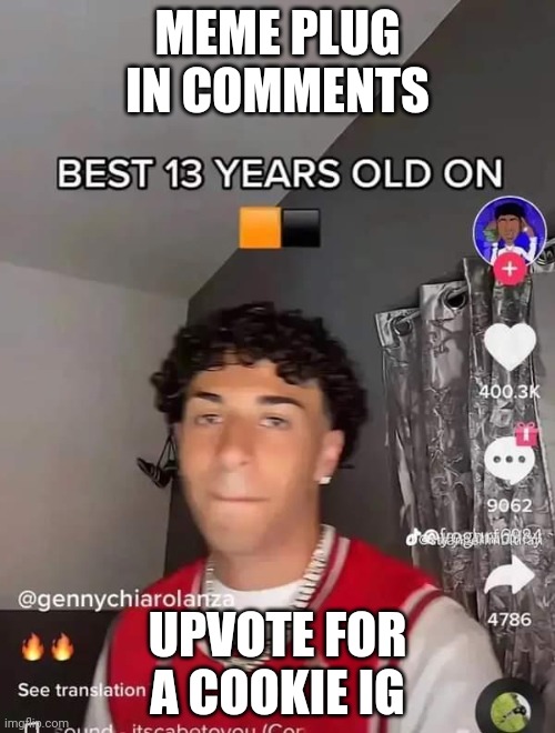 13 | MEME PLUG IN COMMENTS; UPVOTE FOR A COOKIE IG | image tagged in 13 | made w/ Imgflip meme maker