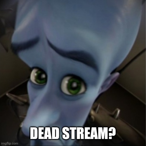 Megamind peeking | DEAD STREAM? | image tagged in megamind peeking | made w/ Imgflip meme maker