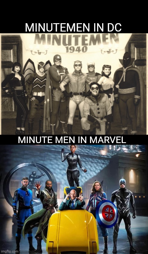 They can't do this all day | MINUTEMEN IN DC; MINUTE MEN IN MARVEL | image tagged in doctor strange | made w/ Imgflip meme maker