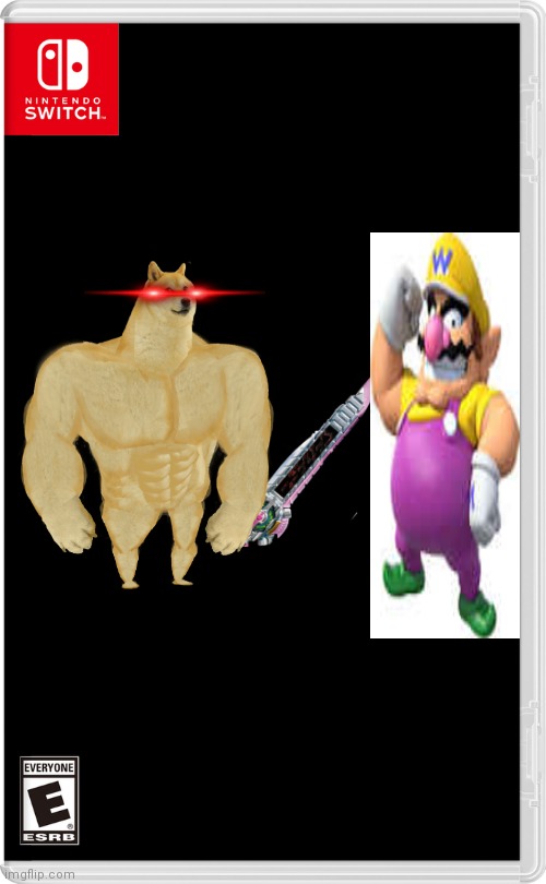 Wario dies from buff Doge with Ride Heisaber the game.mp3 | image tagged in nintendo switch | made w/ Imgflip meme maker
