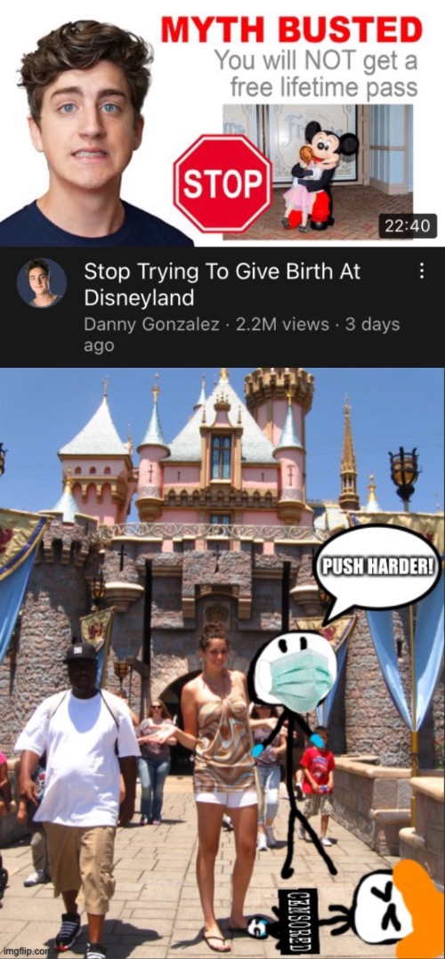 What the fork? | image tagged in disneyland,giving birth,birth | made w/ Imgflip meme maker