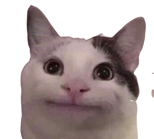 Polite cat (Color change background) Blank Meme Template