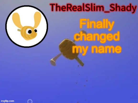 I really like the old basic one | Finally changed my name | image tagged in shady s hunnabee temp thanks carlos | made w/ Imgflip meme maker