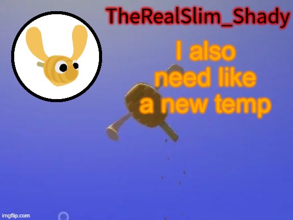 I’m probably gonna be keeping this username for a while | I also need like a new temp | image tagged in shady s hunnabee temp thanks carlos | made w/ Imgflip meme maker