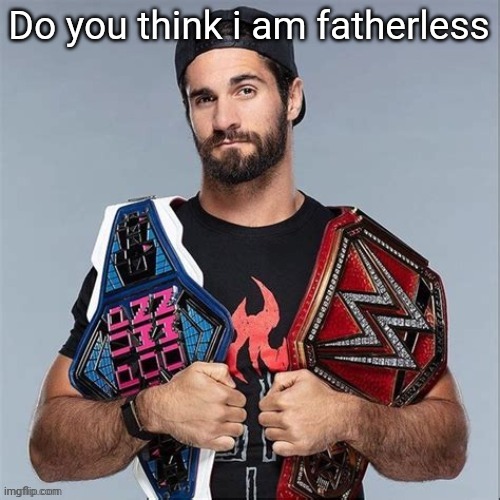 Cool seth rollins | Do you think i am fatherless | image tagged in cool seth rollins | made w/ Imgflip meme maker