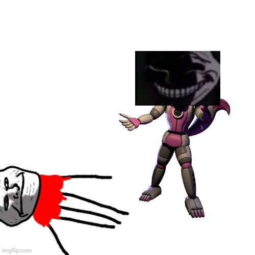 My first trollge incident (Final). Funtime Foxy killed Trollge (July 17, 2022. Funtime Foxy Incident) | image tagged in memes,blank transparent square,funny,trollge | made w/ Imgflip meme maker
