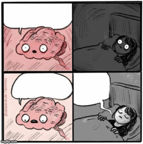 High Quality brain during sleep Blank Meme Template