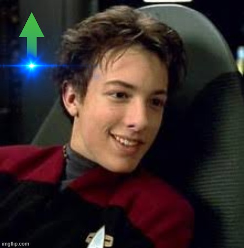 Q Junior Amused Upvote | image tagged in q junior amused upvote | made w/ Imgflip meme maker