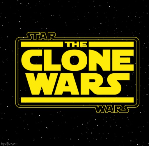 The Clone Wars Logo | image tagged in the clone wars logo | made w/ Imgflip meme maker