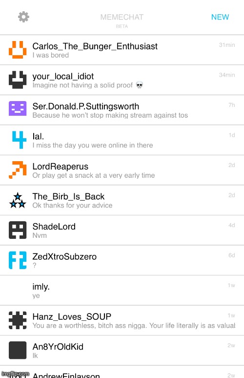 Memechat reveal | made w/ Imgflip meme maker