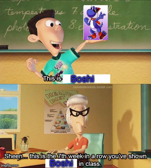 Sheen's show and tell | Boshi; Boshi | image tagged in sheen's show and tell | made w/ Imgflip meme maker