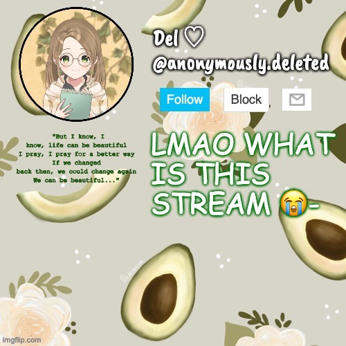 ew a simp | LMAO WHAT IS THIS STREAM 😭- | image tagged in del announcement | made w/ Imgflip meme maker