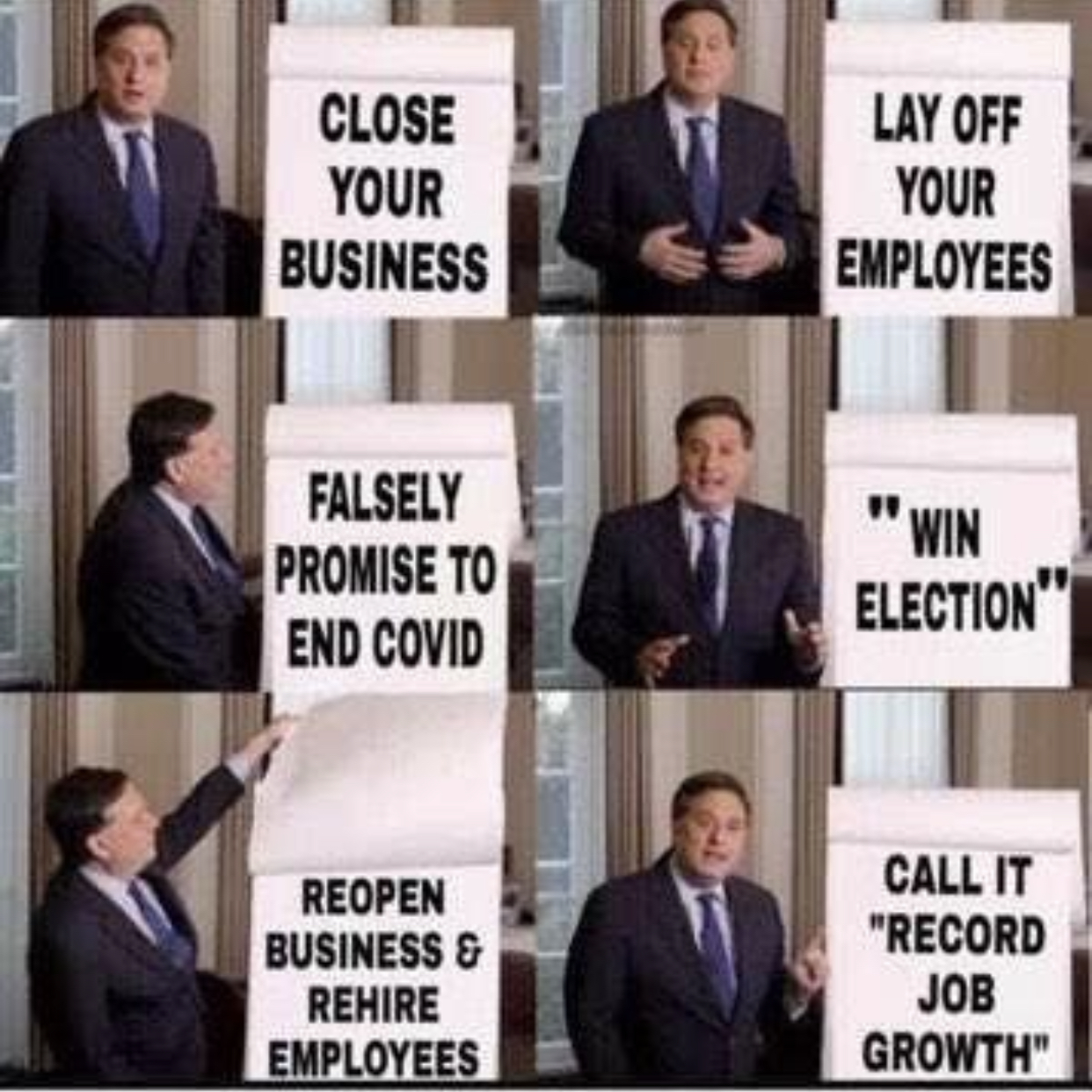 Record job growth Blank Meme Template