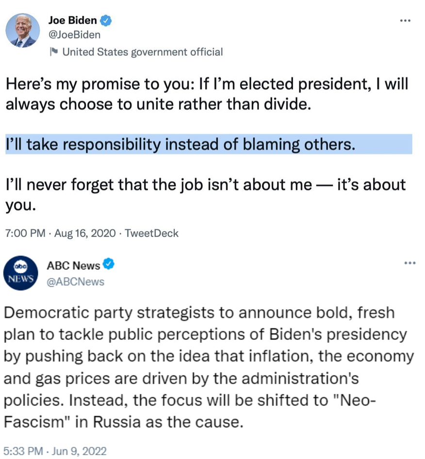 Biden responsibility Blank Meme Template