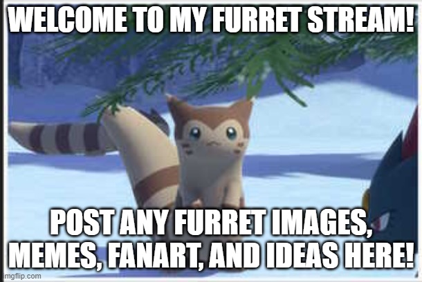 WELCOME TO MY FURRET STREAM! POST ANY FURRET IMAGES, MEMES, FANART, AND IDEAS HERE! | made w/ Imgflip meme maker