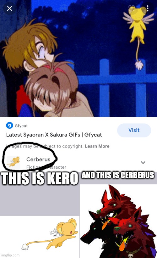 THIS IS KERO; AND THIS IS CERBERUS | made w/ Imgflip meme maker