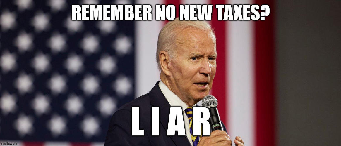 A Biden Tax Hike Kicked In That Affects Everything From Soap To Lightbulbs | REMEMBER NO NEW TAXES? L I A R | image tagged in liar,joe biden | made w/ Imgflip meme maker