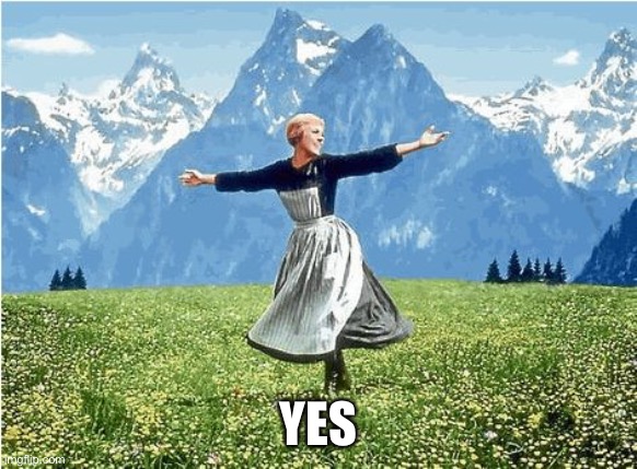 Sound of music  | YES | image tagged in sound of music | made w/ Imgflip meme maker