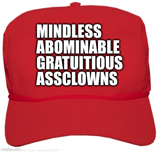 Respect is earned, not given away like some cheap campaign swag | MINDLESS
ABOMINABLE
GRATUITIOUS
ASSCLOWNS | image tagged in blank red maga hat | made w/ Imgflip meme maker